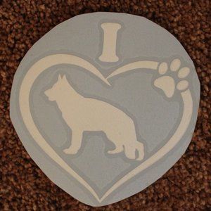 I love German Shepherds Decal